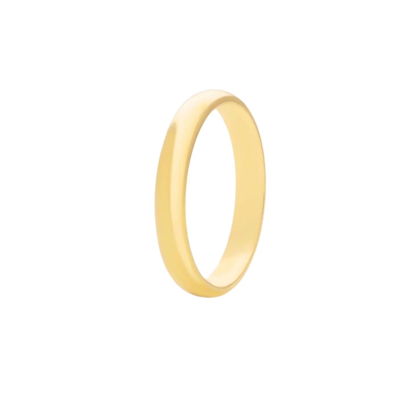Slightly Rounded Wedding Ring