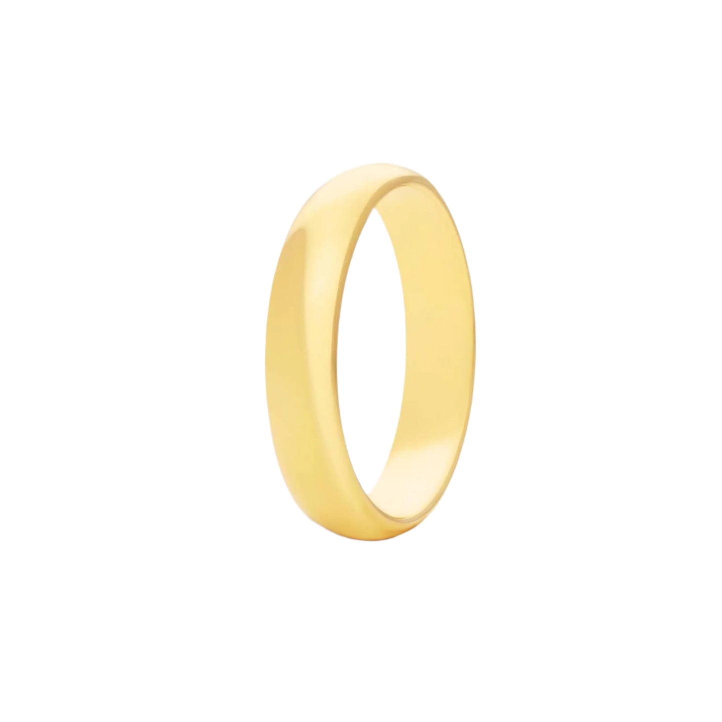 Slightly Rounded Wedding Ring