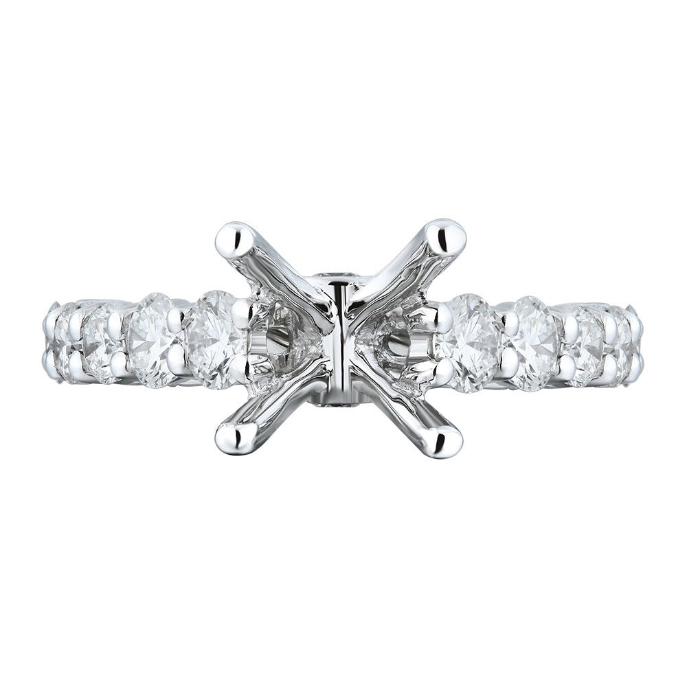 Solitair Diamond Band engagement ring Mount