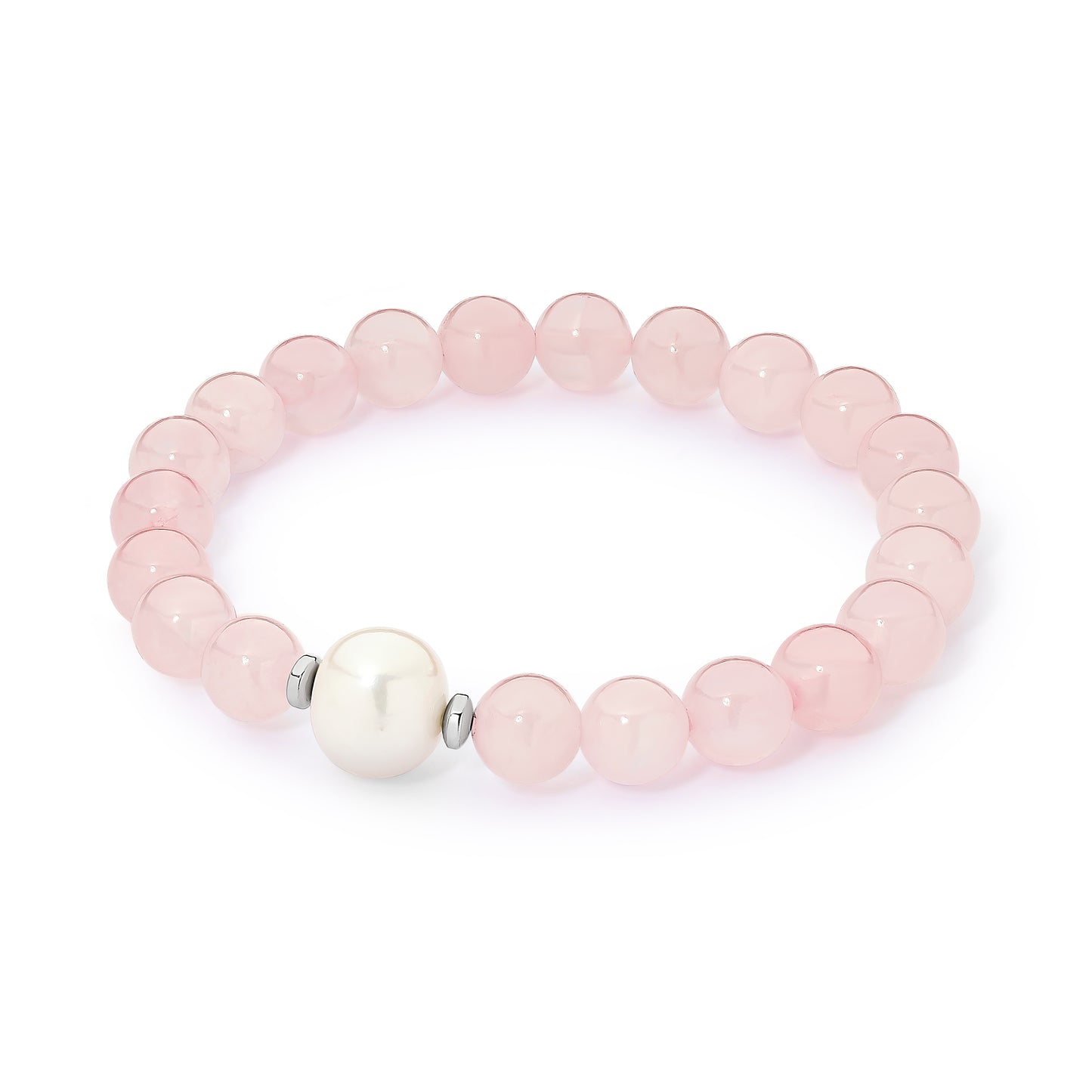 LEOLA BRACELET - Rose Quartz white FWP