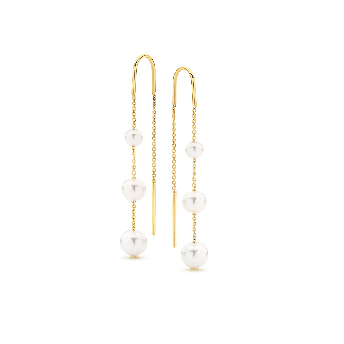 ETHEREAL PEARL EARRINGS- FWP chain hook earrings