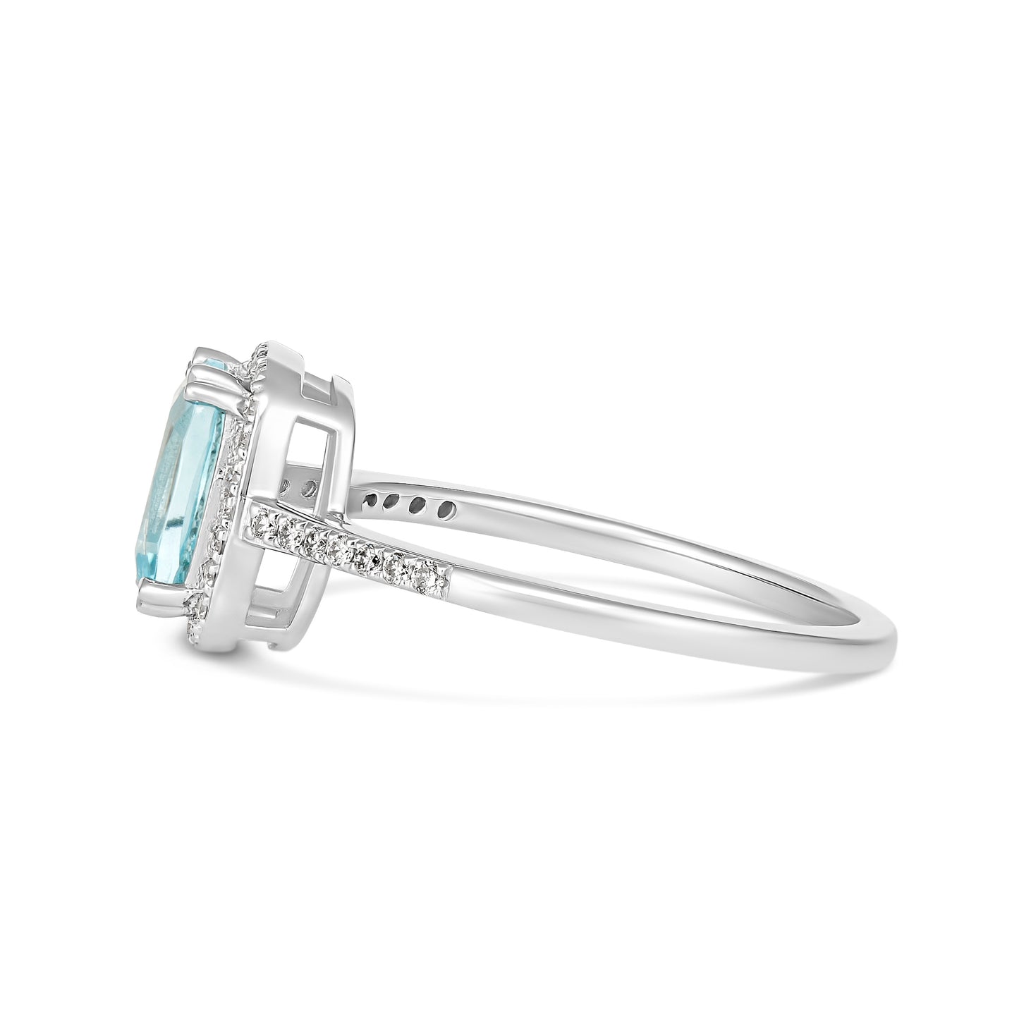 9KWG Topaz and Diamond Ring in Australia