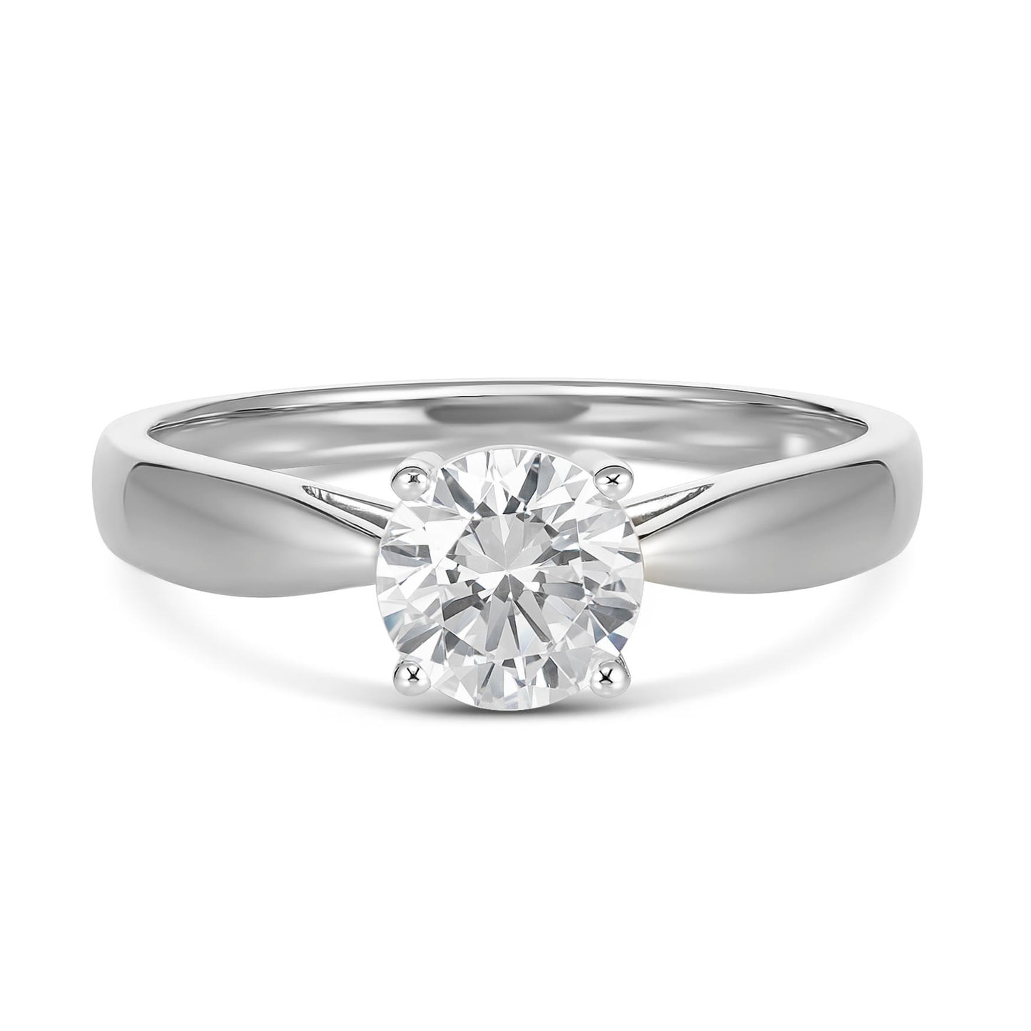 9KWG Solitaire RBC Engagement Ring in Australia