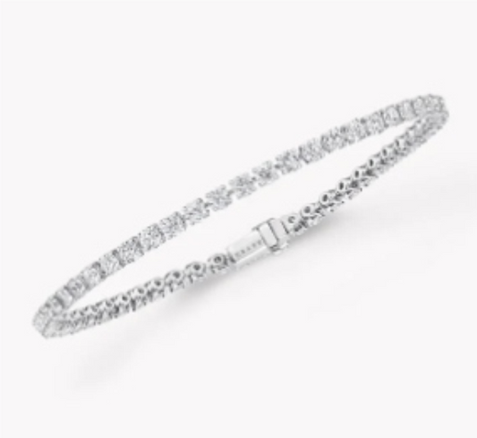 18K Gold Tennis Bracelet