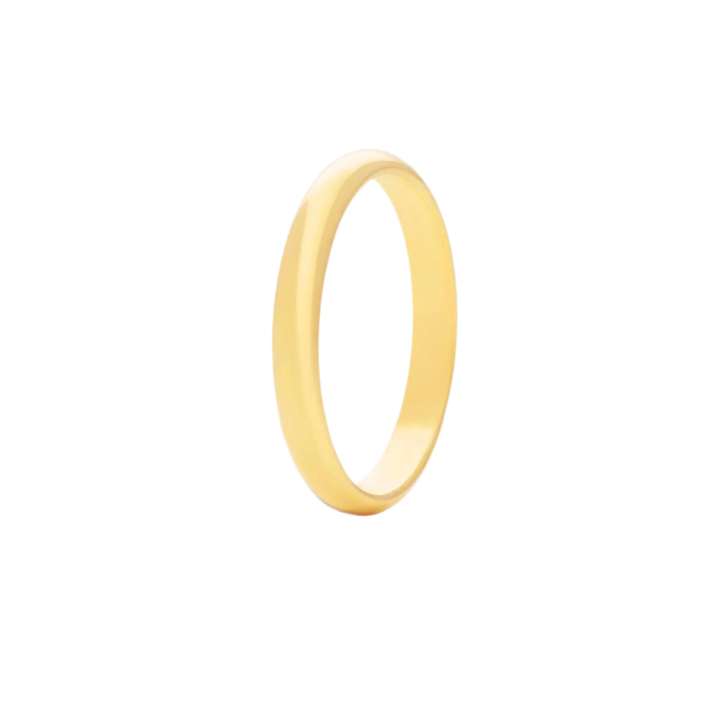 Slightly Rounded Wedding Ring