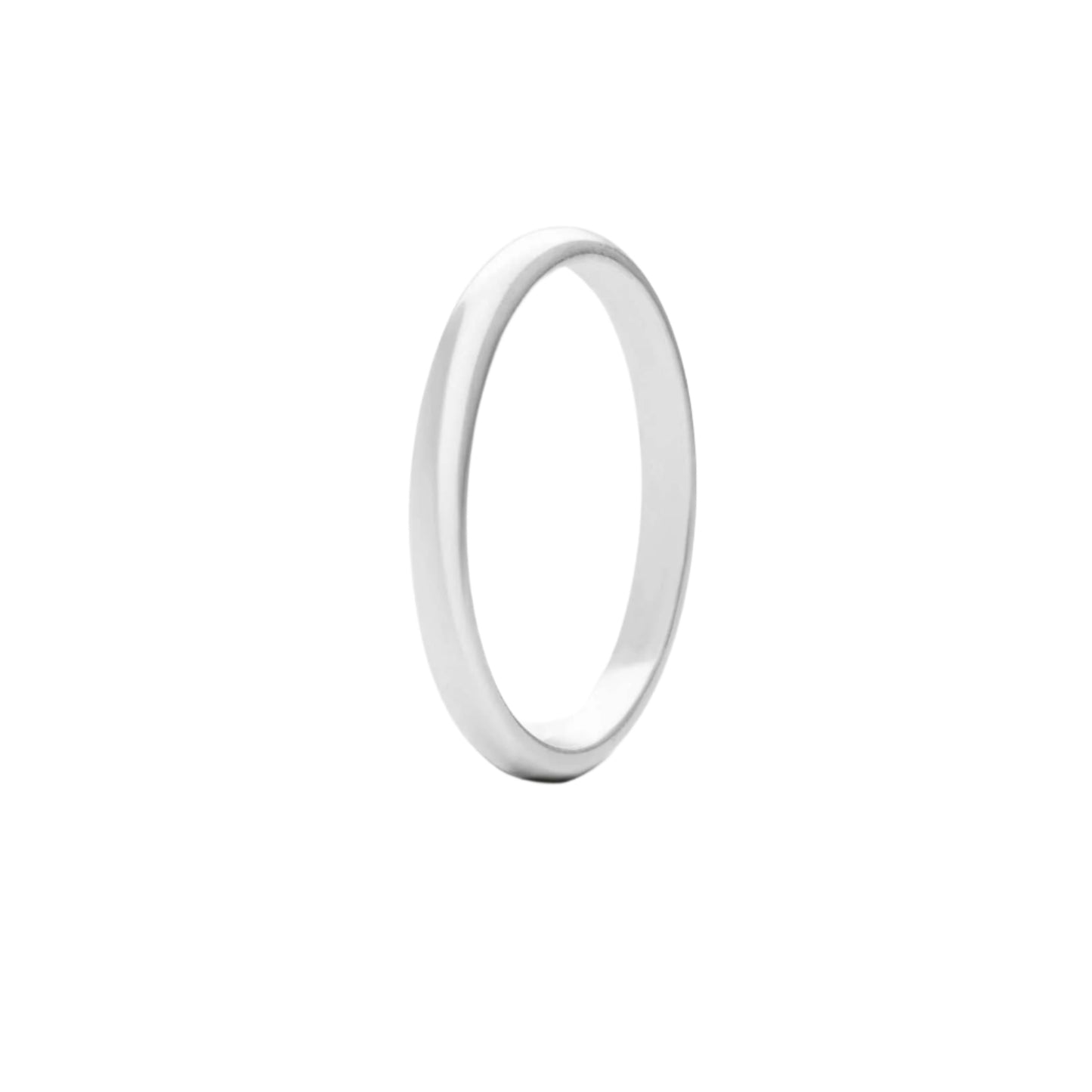 Slightly Rounded Wedding Ring