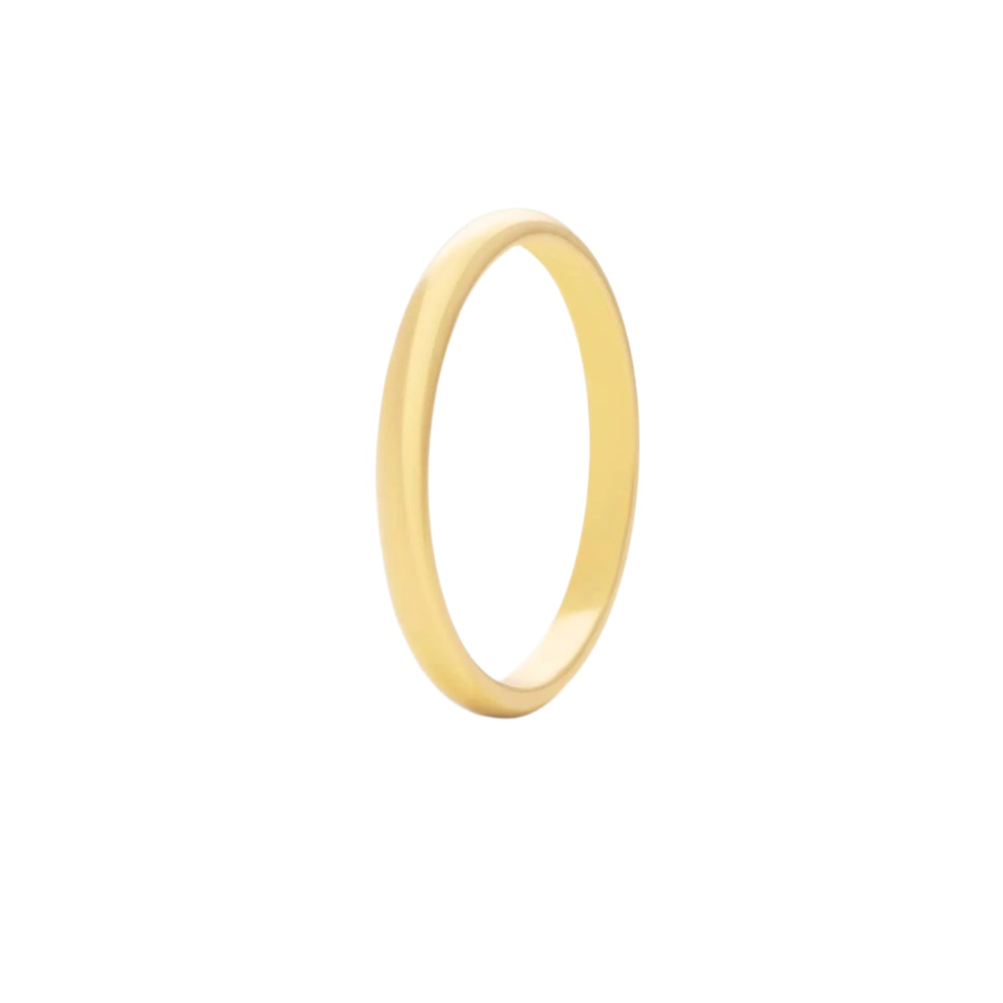 Slightly Rounded Wedding Ring