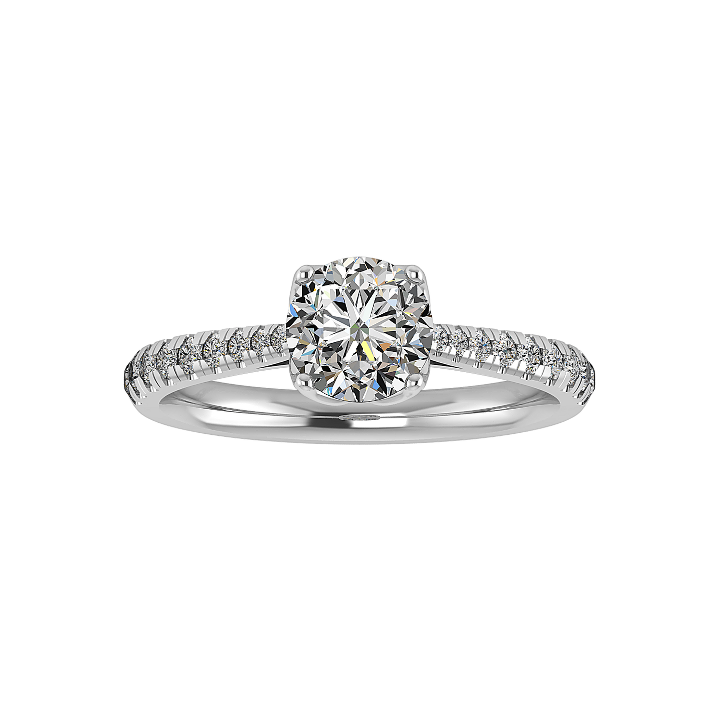 Orchid Engagement Ring - Platinum