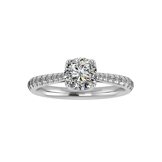 Orchid Engagement Ring - Platinum