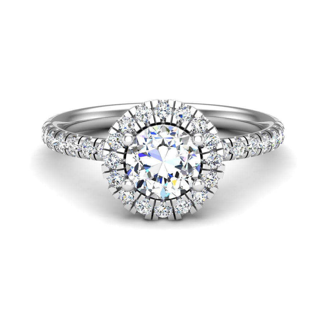 Halo Engagement Ring