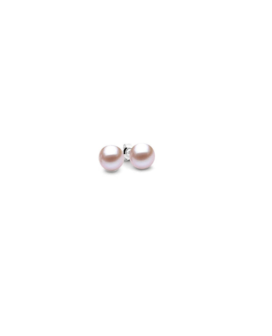 CLAIRE STUDS-S/S pink round 3-3.5mm FWP studs