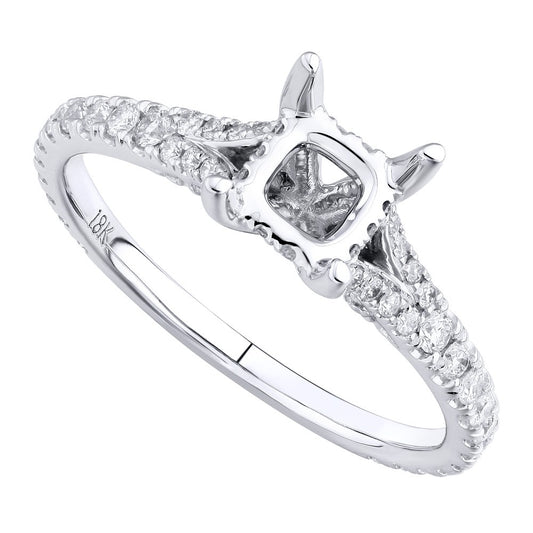 Solitair Diamond Band engagement ring