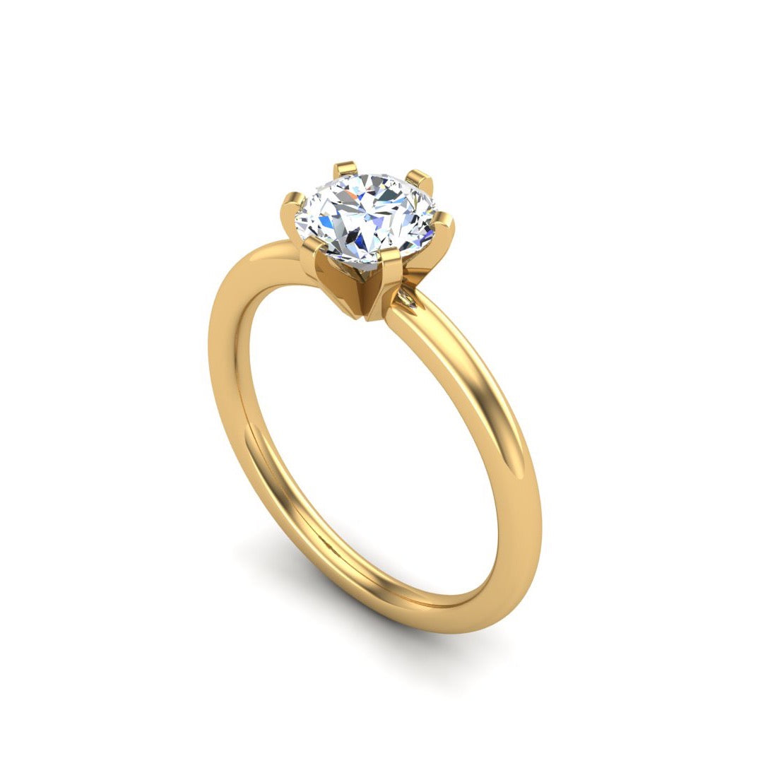 Solitaire engagement ring