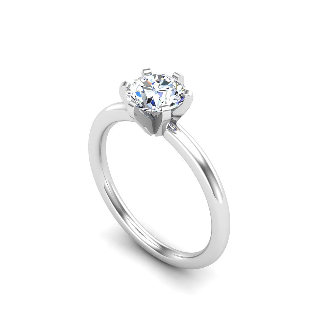 Solitaire engagement ring