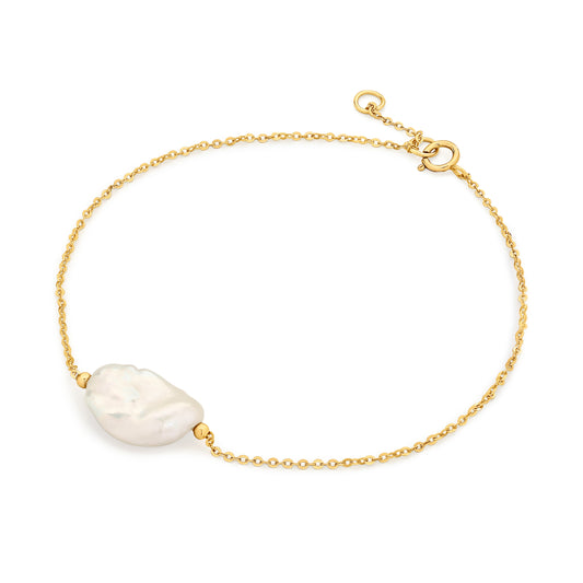 IDA BRACELET-keshi FWP chain bracelet 19cm