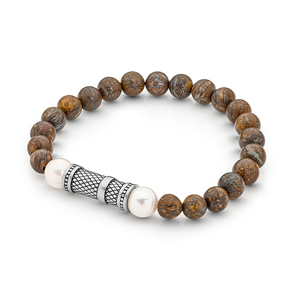 ETHAN BRACELET-Bronzite with FWP S/steel