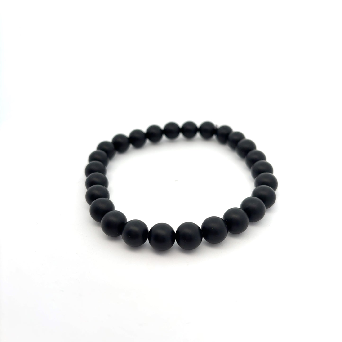 UNDERSTATED AIDEN BRACELET-Black Agate elastic bracelet