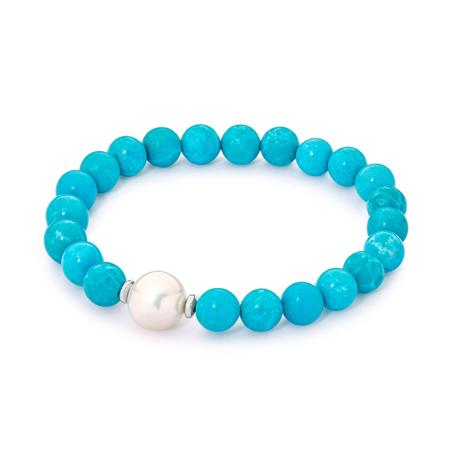 LEOLA BRACELET - Nat Dyed Howlite  white FWP