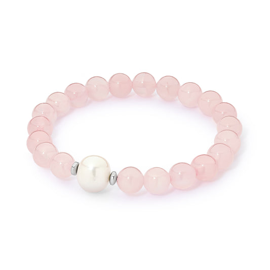 LEOLA BRACELET - Rose Quartz white FWP