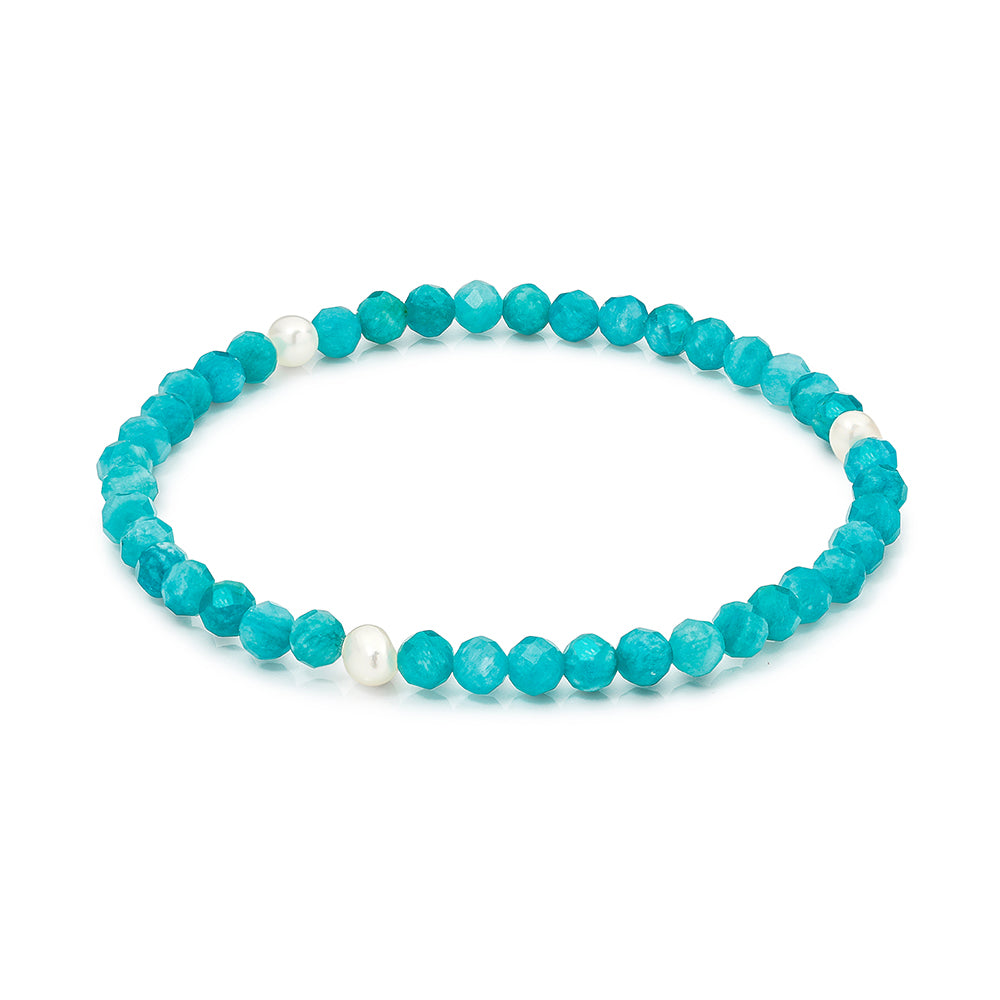 CALLIE BRACELET-Amazonite FWP elastic