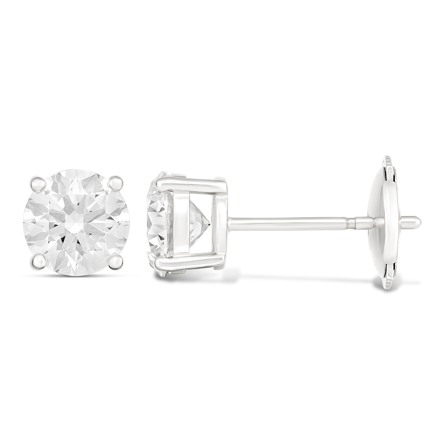 18KWG LG Studs Earring