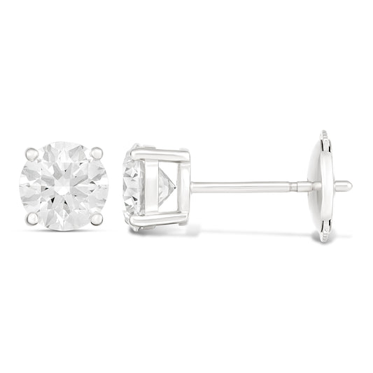 18KWG LG Studs Earring