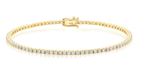 Tennis Bracelet – 9ct Yellow Gold