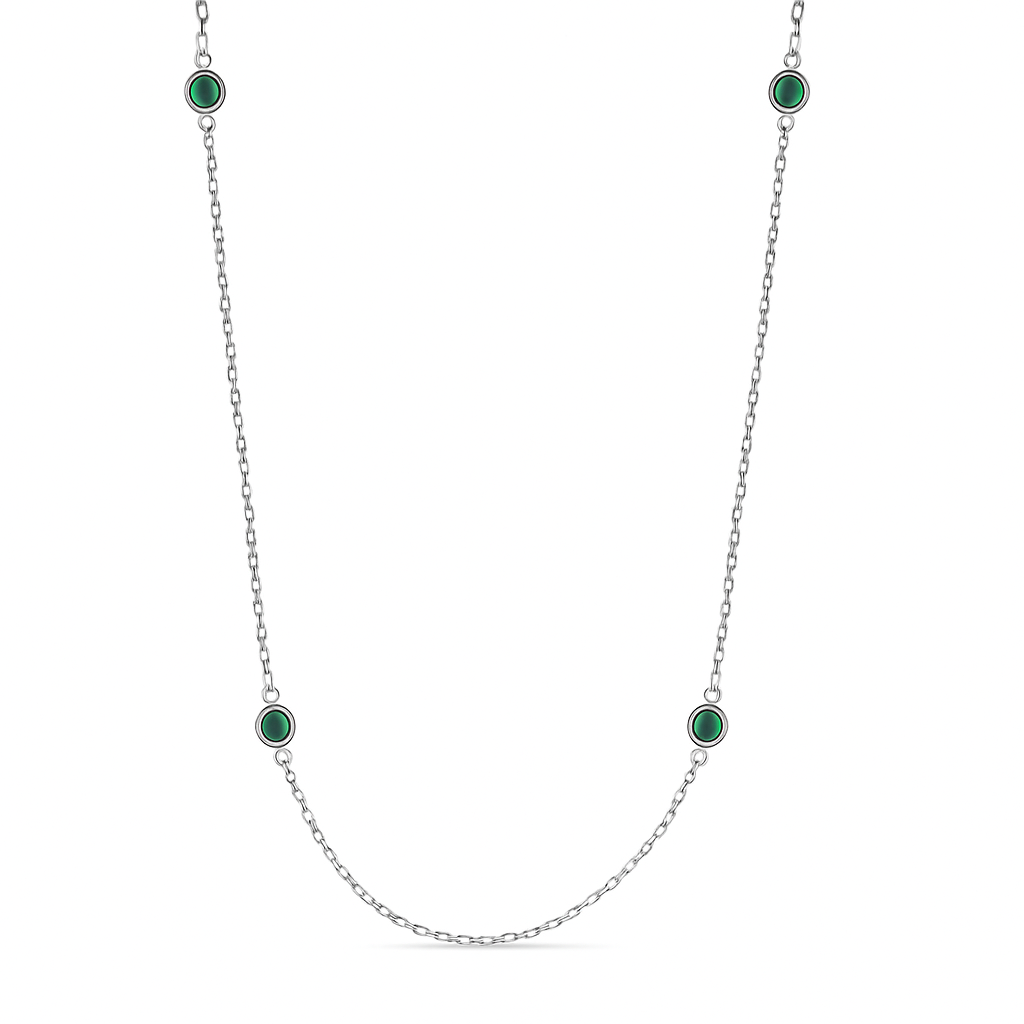 9KWG Emarald Necklace