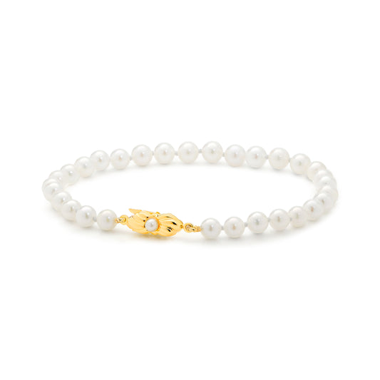 THE GEISHA BRACELET - Japanese Akoya  9ct yg pearl bracelet