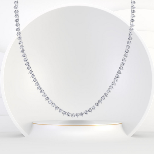 14K Gold Tennis Necklace