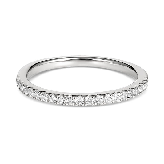 9KWG Claw Set Wedding Band