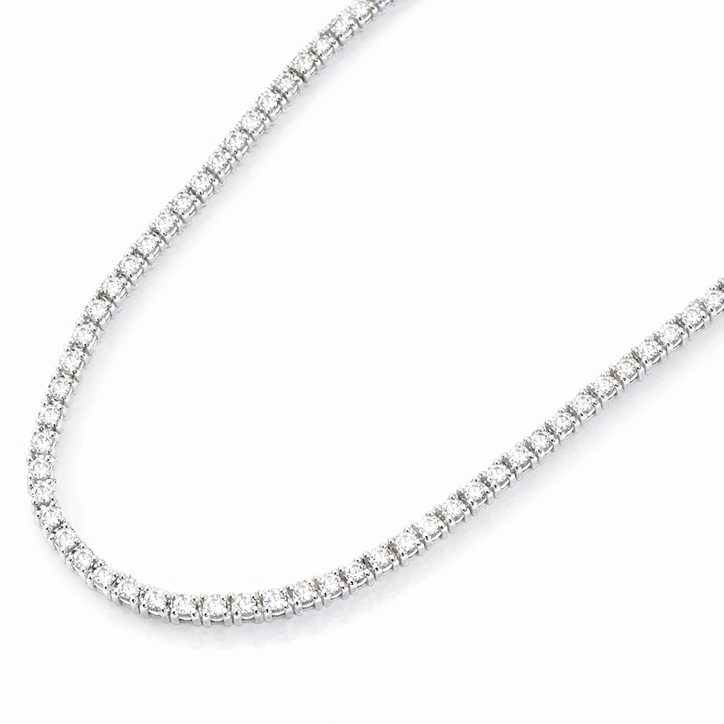 14K Gold Tennis Necklace