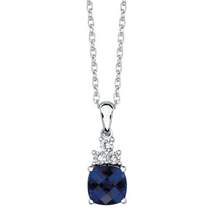 Sapphire Diamond pendant