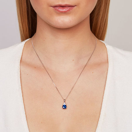 Sapphire Diamond pendant