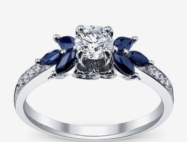 Sapphire Diamond Ring