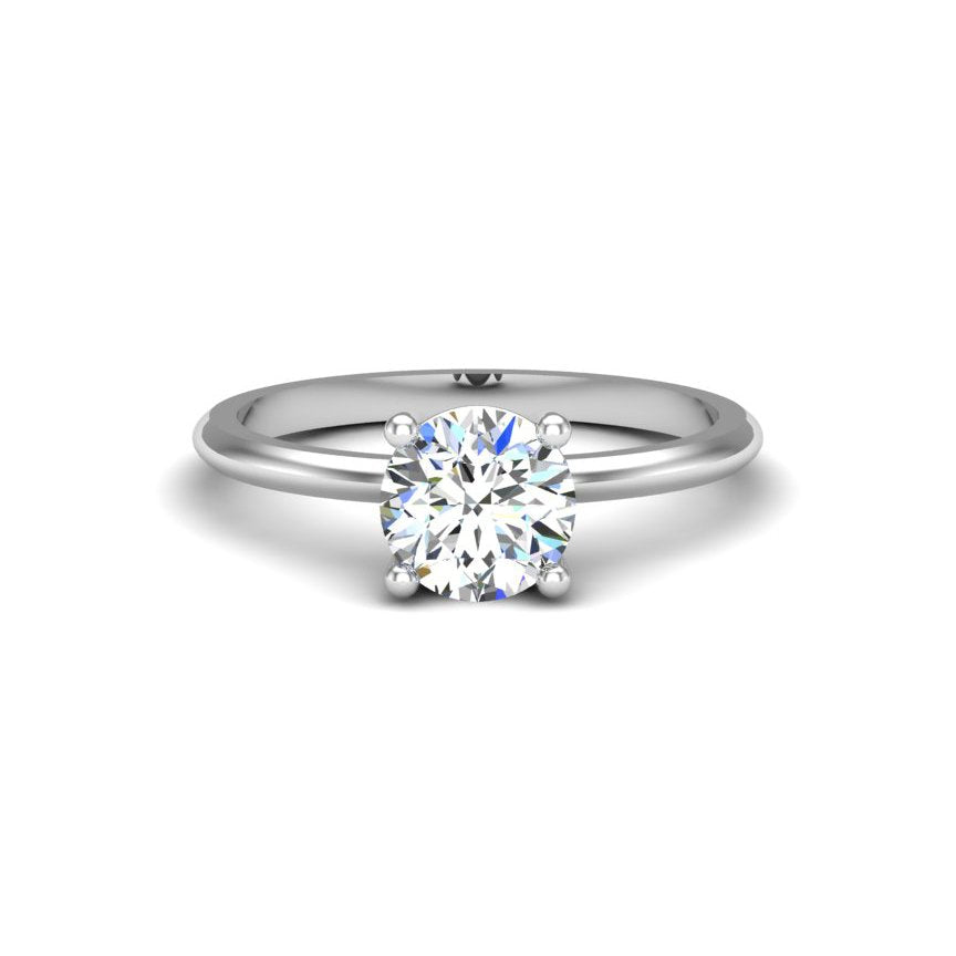 Sunflower Solitaire Engagement Ring